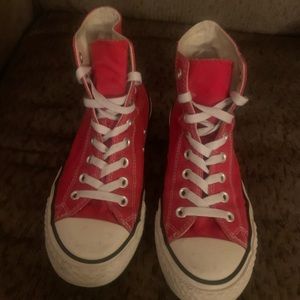 Red Converse High Top Sneaks